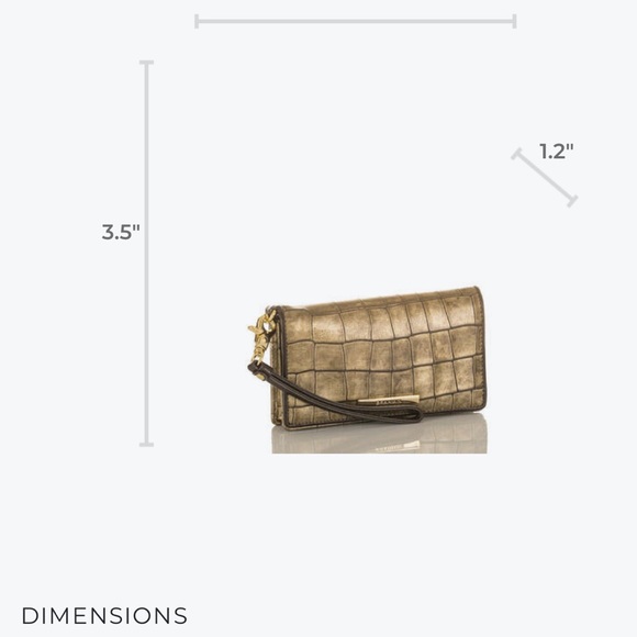 NWOT Brahmin Amelia and Debra Wallet (EUC) in Bronze Templo HTF and Retired - Picture 12 of 17